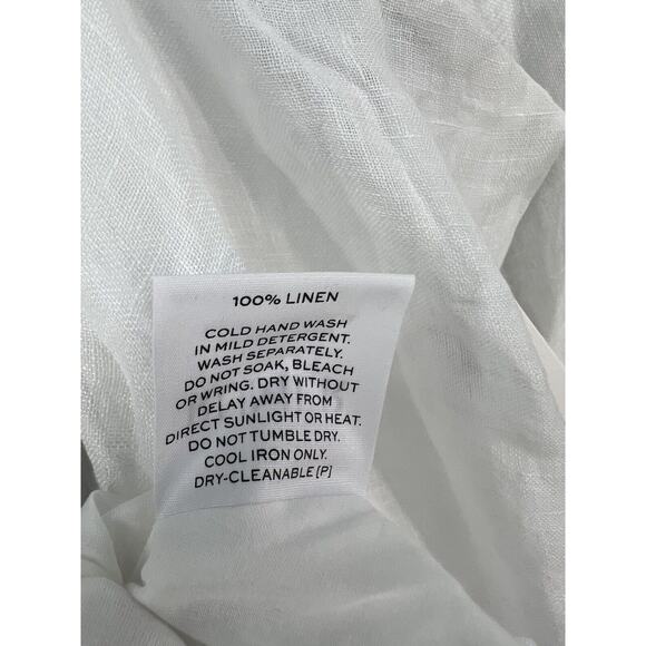 Rumer The Label Mia Mini Dress Size Medium White 100% Linen - Picture 10 of 10